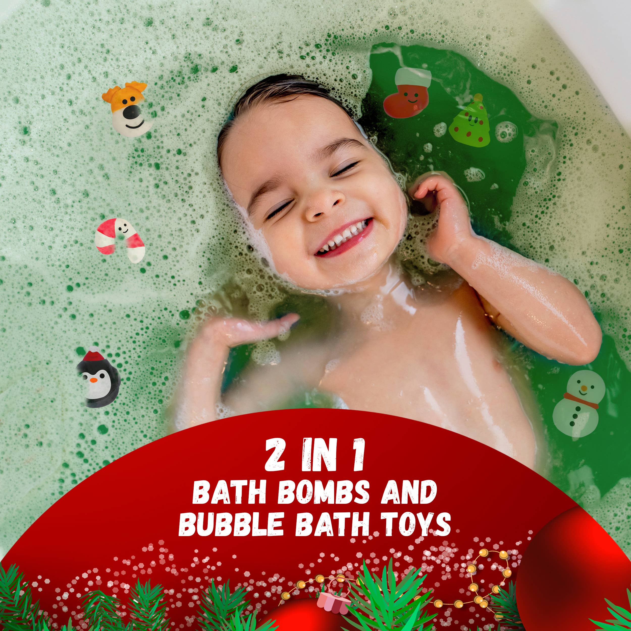 Two Sisters Spa - Wholesale Bath Bomb/Fizz - Christmas Bath Bombs for Kids (6 Pack)3