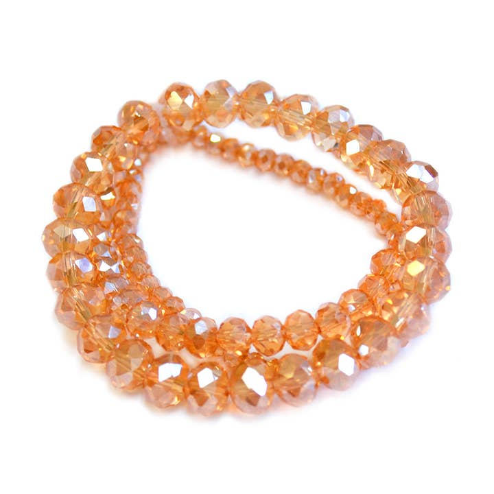 StarryNYC - Wholesale Jewelry Set - 3 Pcs Set Stackable Crystal Glass Beaded Stretch Bracelets43