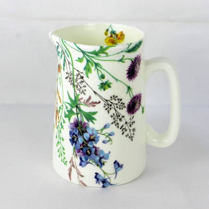 Field Flowers Small Milk Jug for wholesale by Rob Turner THE ART OF TABLEWARE