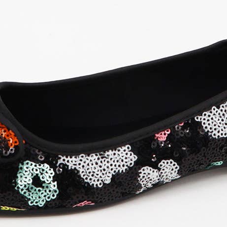 Mars Sky Shoes Wholesale - Wholesale Flats - Women's - Bamboo DANCING-15 Women Multiple Sequince Flower Ballet Flat