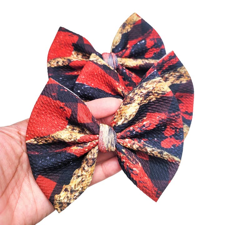 Sophia Hair Bow - Christmas Brush for engroshandel hos Caylee & Co