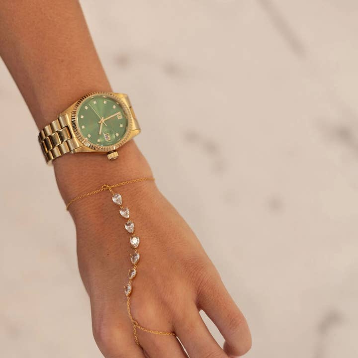 CHANSUTTPEARLS - Wholesale Link & Chain Bracelet - BLING HAND CHAIN1