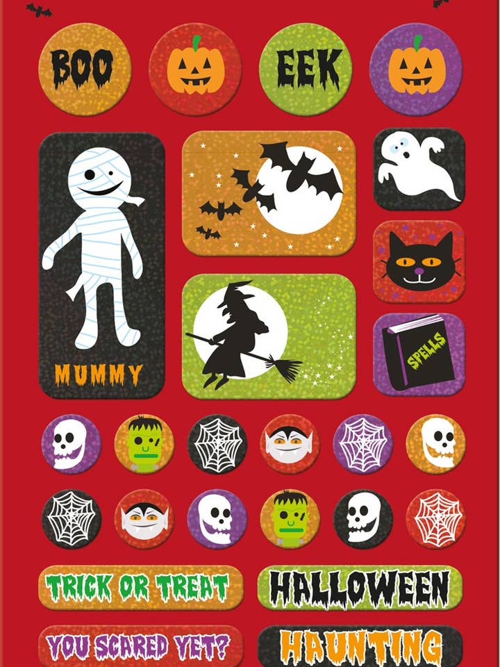 Halloween Röd Folierad Klistermärkessats för wholesale av Paper Projects Ltd