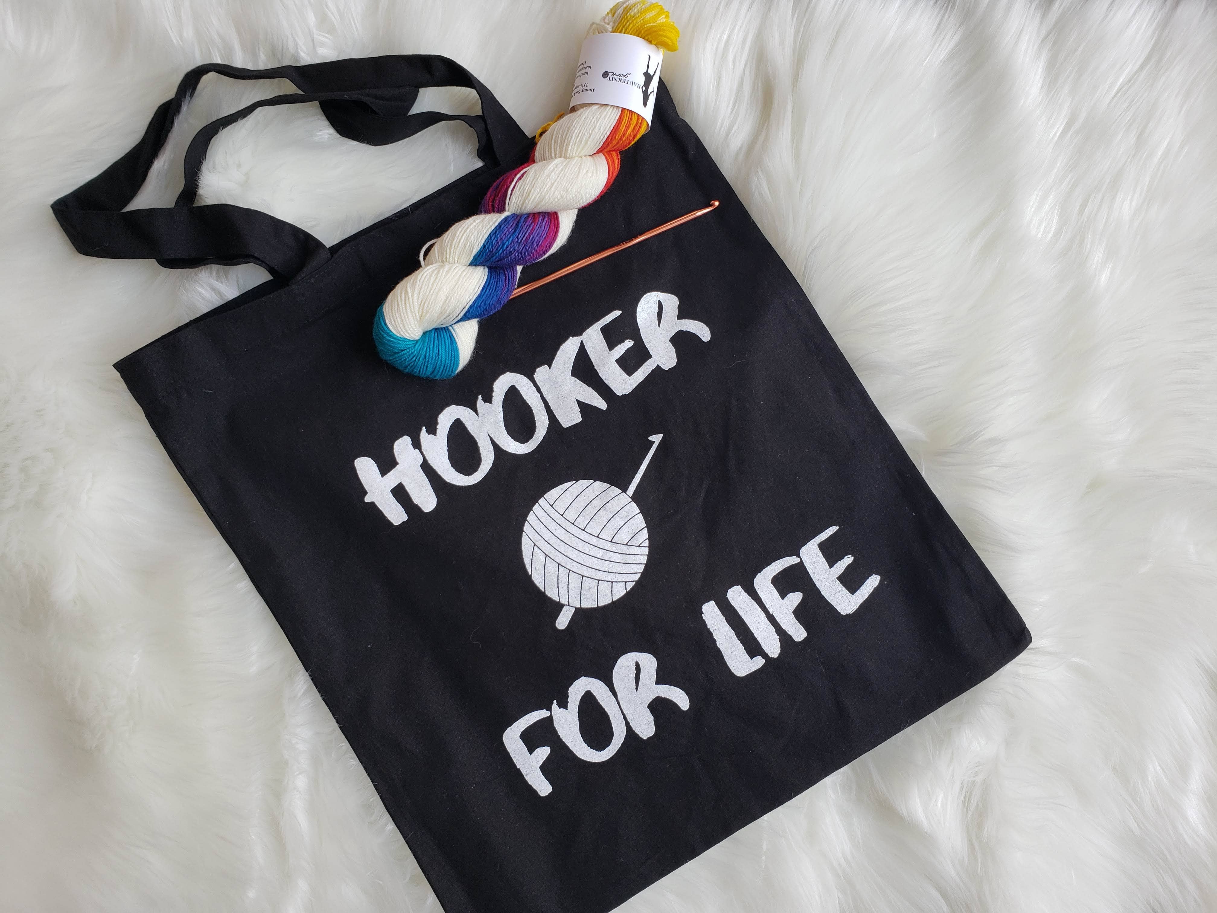 RamsGirl Design - Wholesale Tote Bag - Women's - Yarn Tote Bag, Funny Crochet Gift, Cotton Canvas Tote Bag3