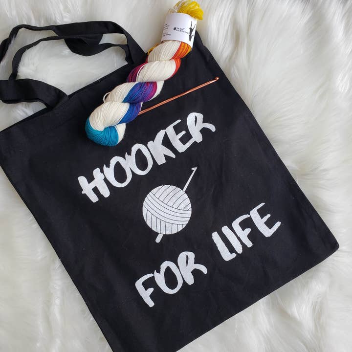RamsGirl Design - Wholesale Tote Bag - Women's - Yarn Tote Bag, Funny Crochet Gift, Cotton Canvas Tote Bag3