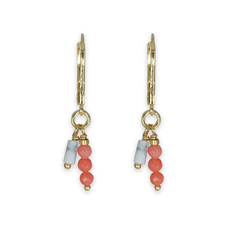 Jazu Jewellery - Vendita all'ingrosso Orecchini pendenti - Orecchini Nona con pietre semipreziose