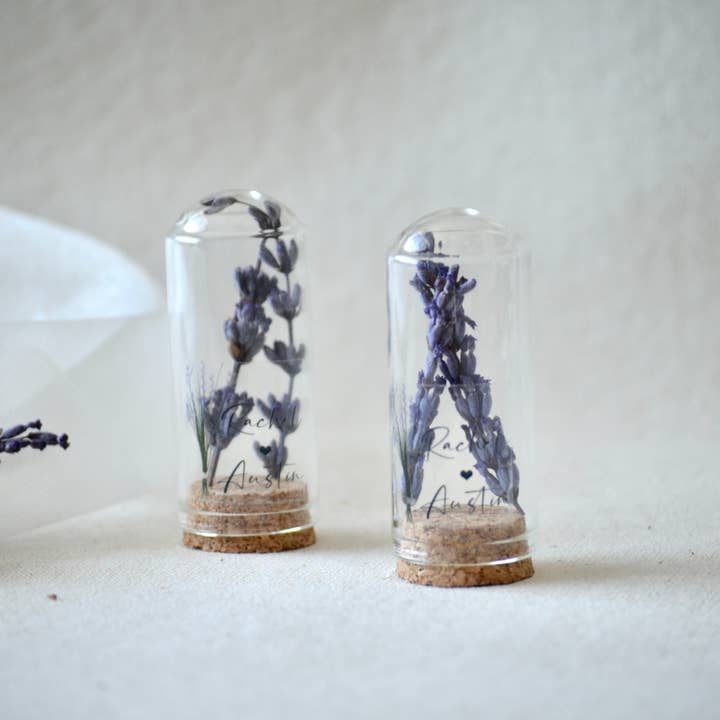 Uniq Favors - Wholesale Party gift - Lavender Flowers Mini Glass Dome Gifts, Custom Party Favors1