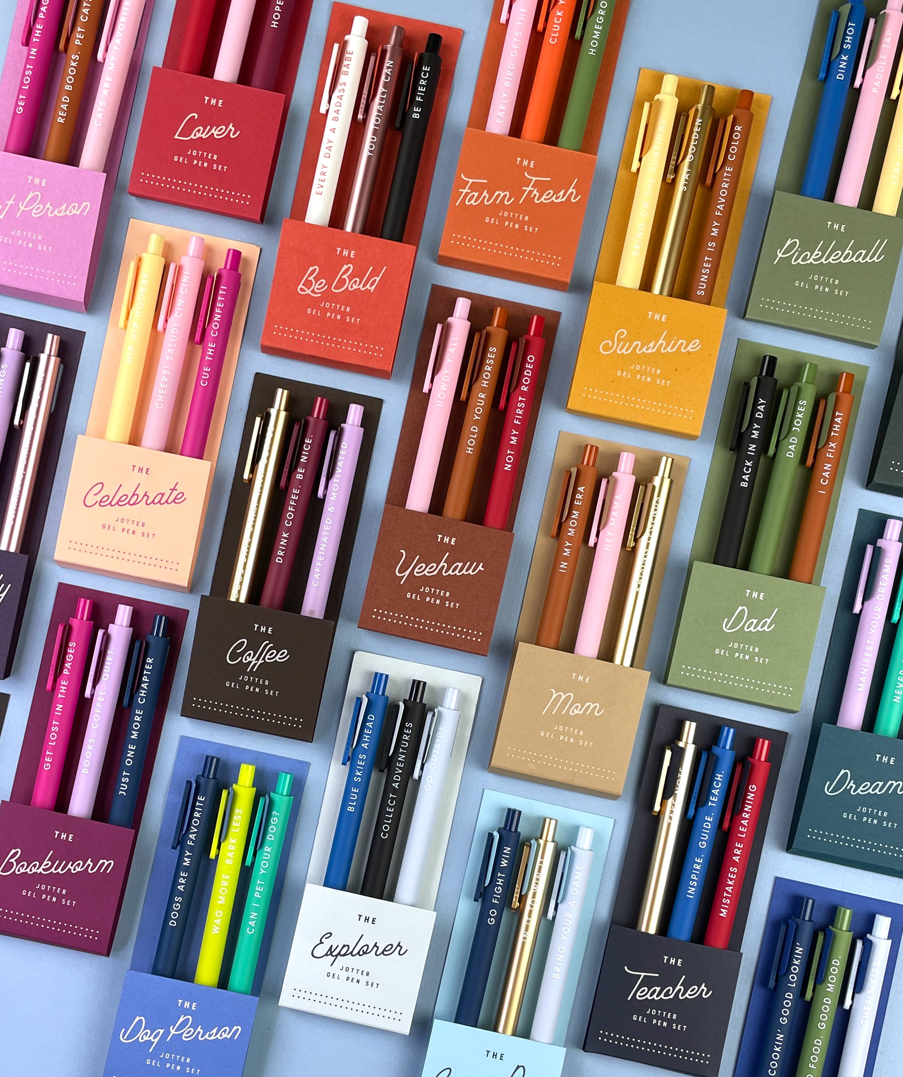 Ruff House Print Shop - Venta al por mayor Bolígrafo - Bolígrafo de gel The Bookworm Jotter: juego de 32