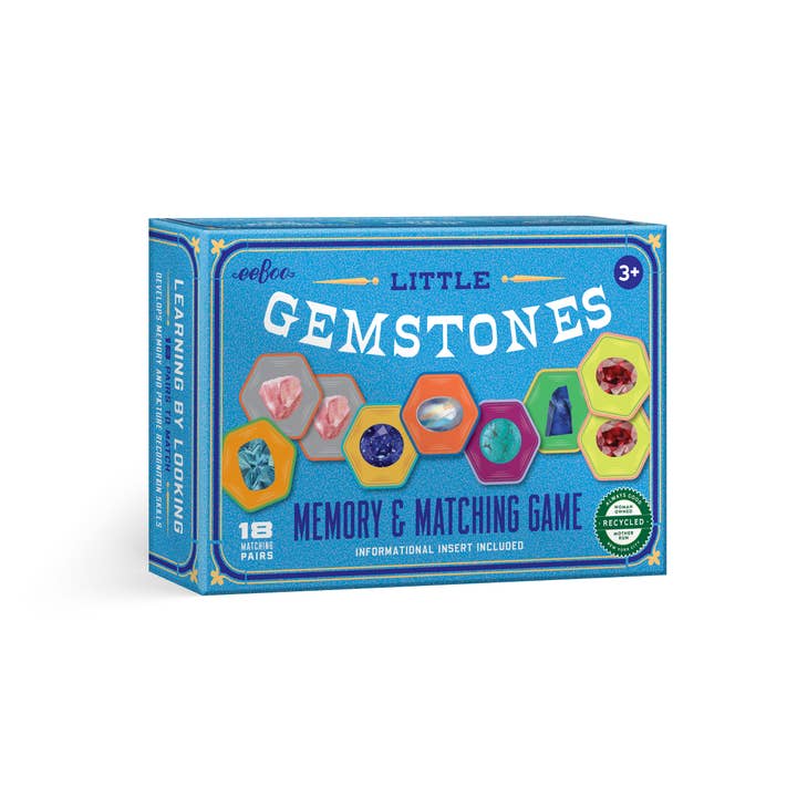 eeBoo - Wholesale Brain Game - Kids - Gemstones Little Memory & Matching Game