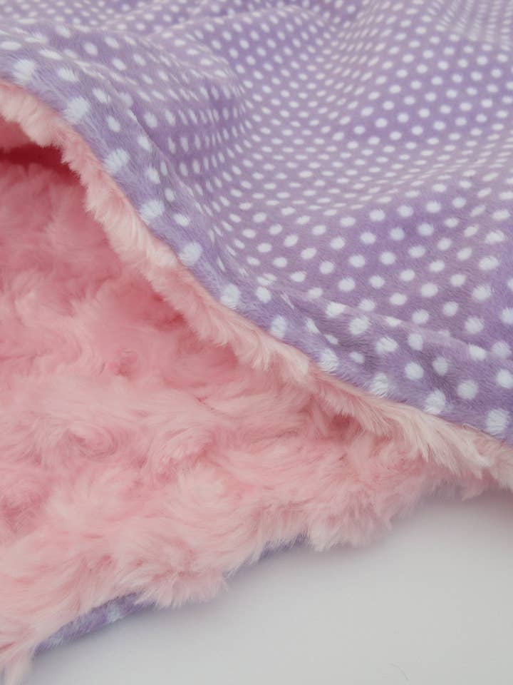 Personalized Minky Baby Blanket Lavender & Pink Swirl for wholesale by Minkee Baby Gifts
