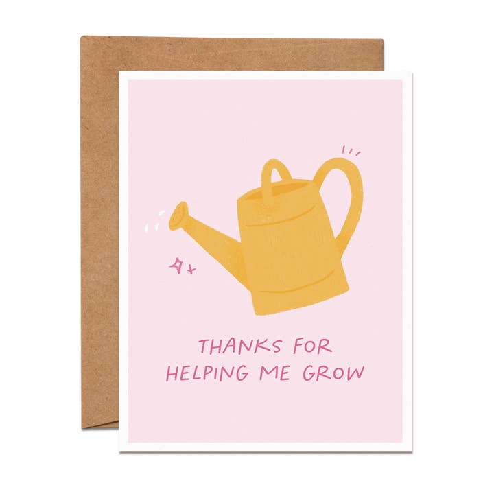 Thanks for Helping Me Grow Mother's Day Card for wholesale by Chat Papier