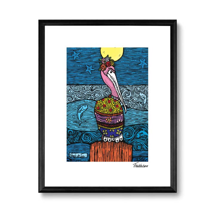 Impressão Pelican Frida Kahlo por atacado de The Art of Pamela Joy Trow