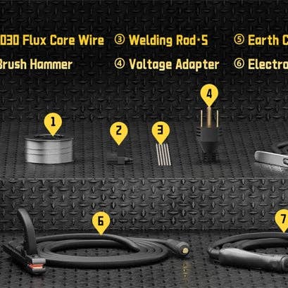 American Smart - Wholesale Kitchen Appliance - HZXVOGEN HVM140 3 in 1 Semi-Automatic Inverter Mig Welding Machine MMA/Gasless MIG/Lift TIG IGBT Non Gas Welder Synergy Tool17