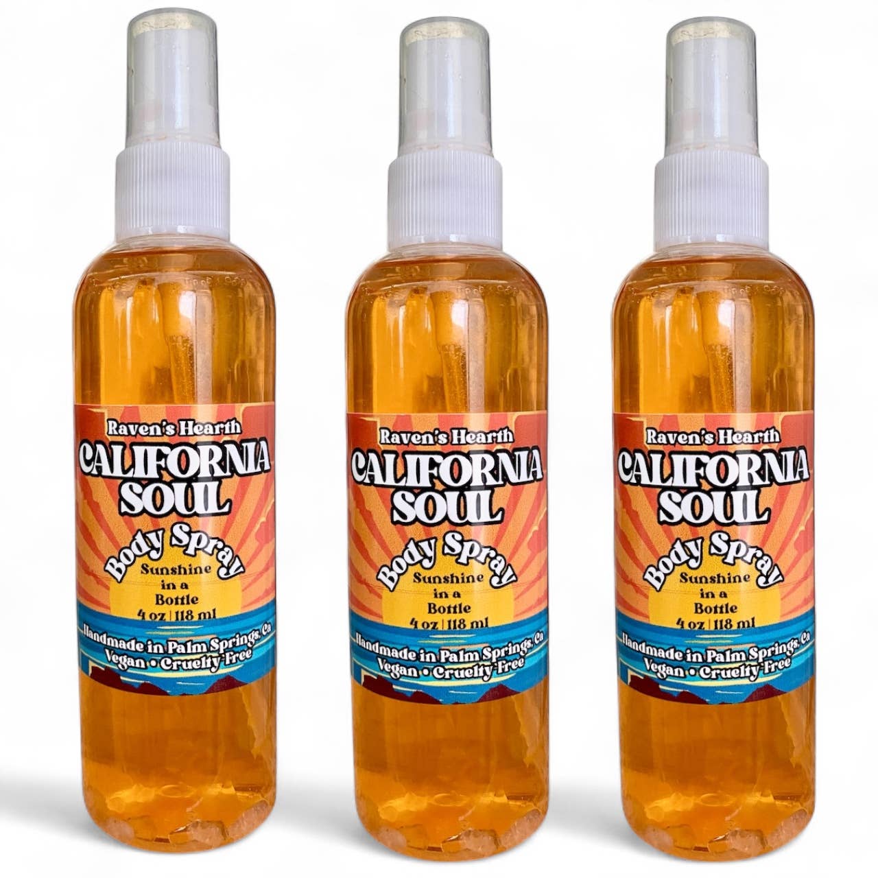 Raven’s Hearth – wholesale Perfume/eau de toilette – California Soul Body Spray | Sunshine in a Bottle | Vegan1
