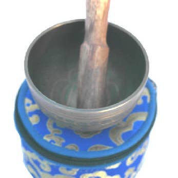 Cuenco de meditación con bolsa de seda de 3 pulgadas SB-815 para venta al por mayor de Dorjebajra Tibet Shop