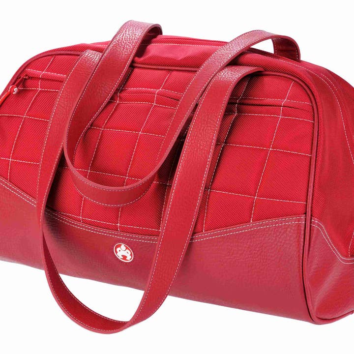 Sumo Travel Duffel - Red w/White Stitching - Small for wholesale by Mobile Edge LLC