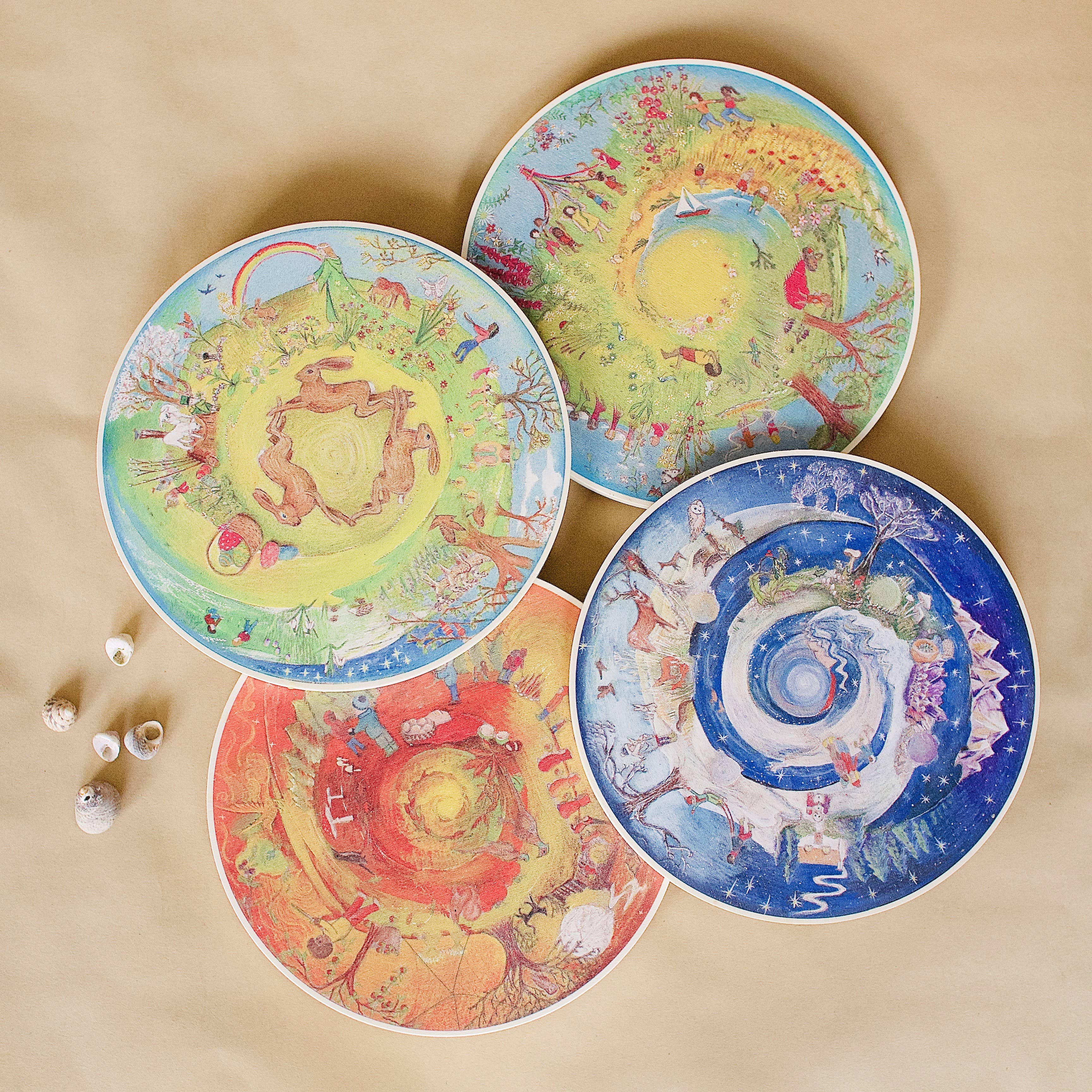 Wilded Family - Wholesale Decorative Plate/Dish/Bowl - Wild the year-round set1
