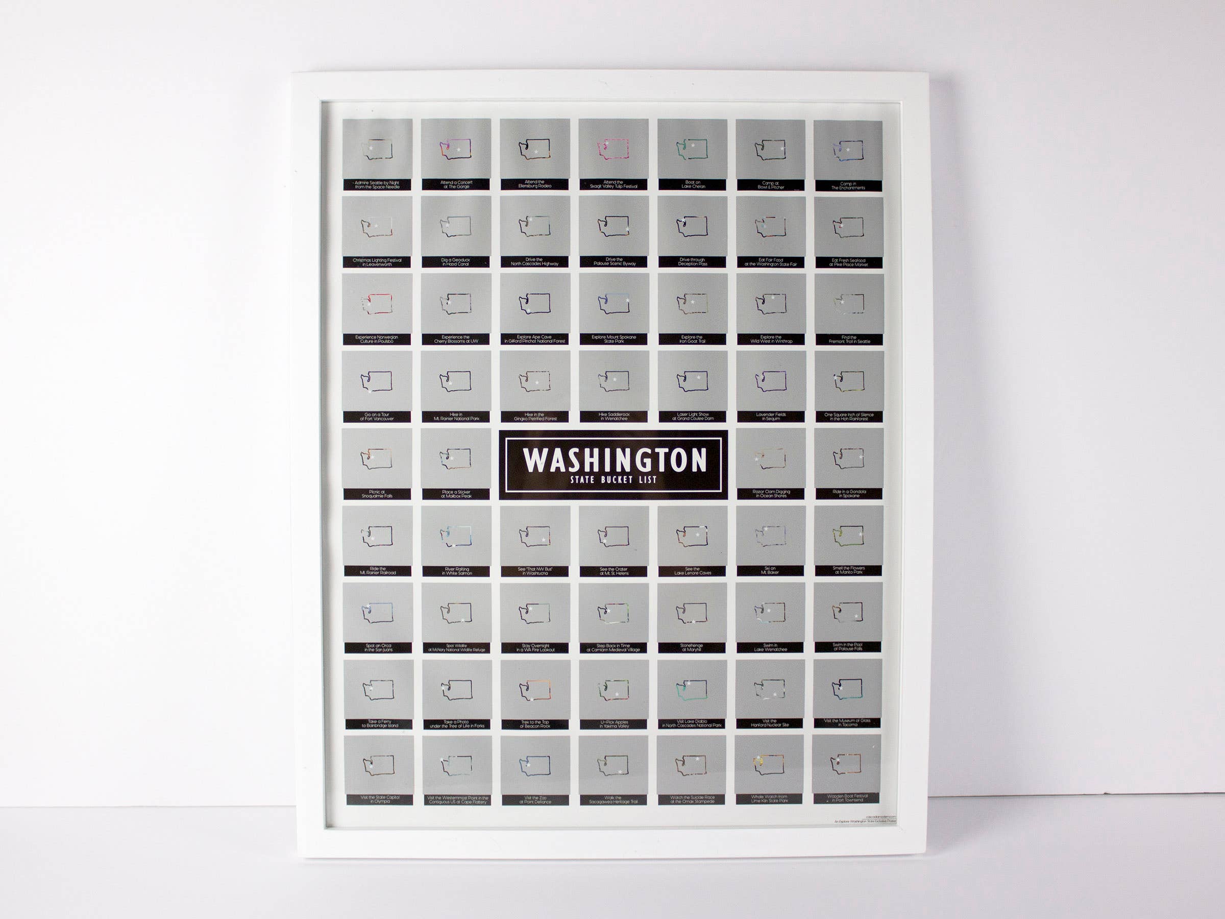 Cascadia Modern - Wholesale Poster - Washington State Bucket List - Scratch Off Poster9