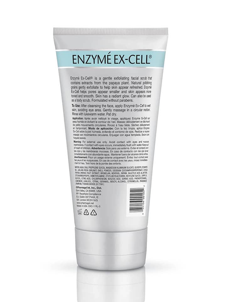 Pharmagel Enzyme Ex-Cell - Gentle Papaya Face Exfoliator Scrub for All Skin Types - 6 Ounces for wholesale by Savoy Active