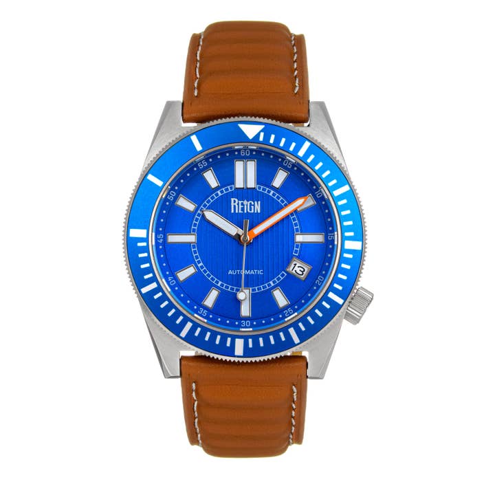 Reign - Venta al por mayor Reloj de pulsera - Hombre - Reloj automático Reign Francis con correa de cuero y función de fecha5