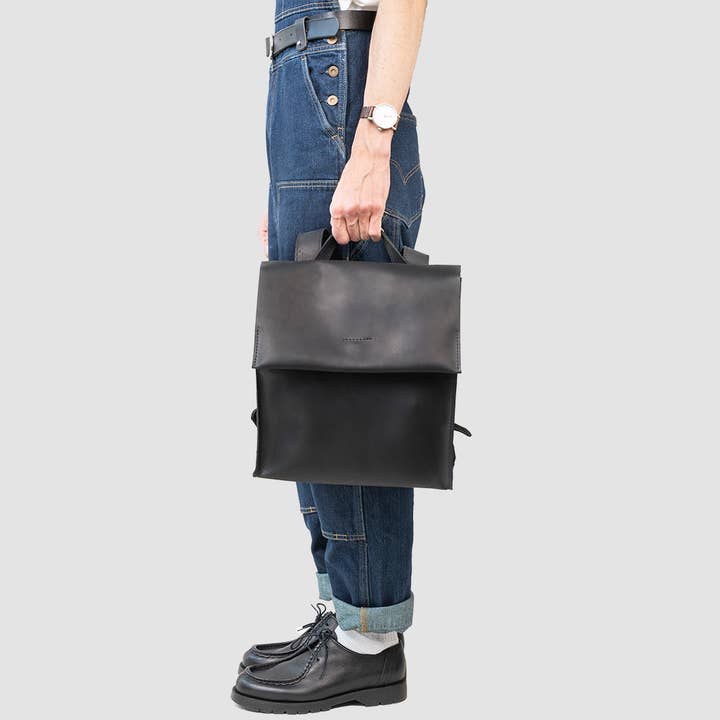 Leather Backpack - Fi for wholesale by Geometric Goods