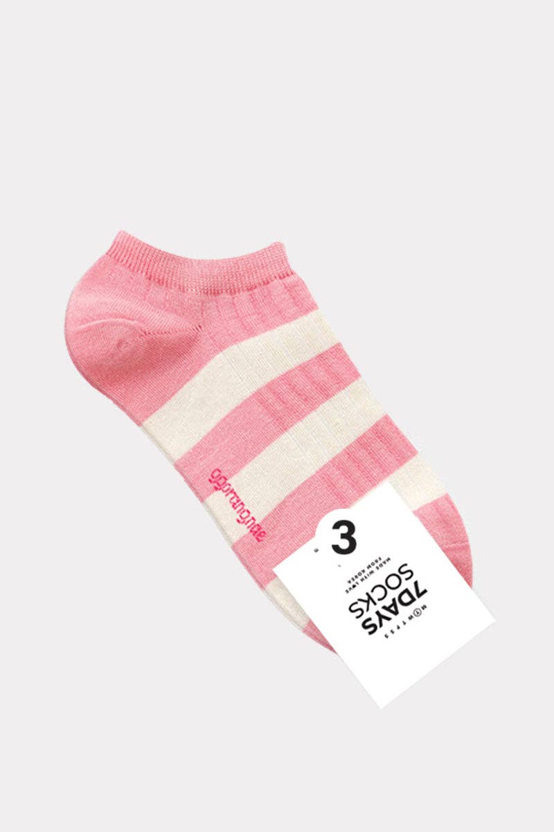 7DAYSSOCKS – wholesale Socks – Women's – Women's Ankle Stripe Pleat Socks2