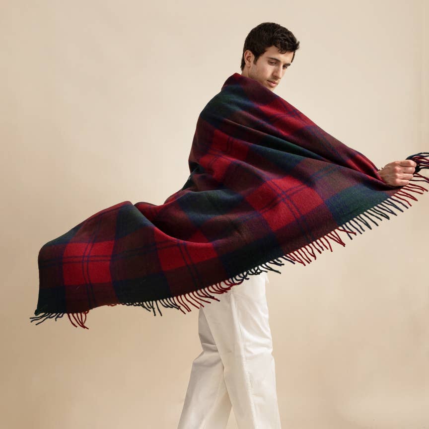 Heating & Plumbing London - Wholesale Throw Blanket - Recycled Wool Blanket - Lindsay Tartan0