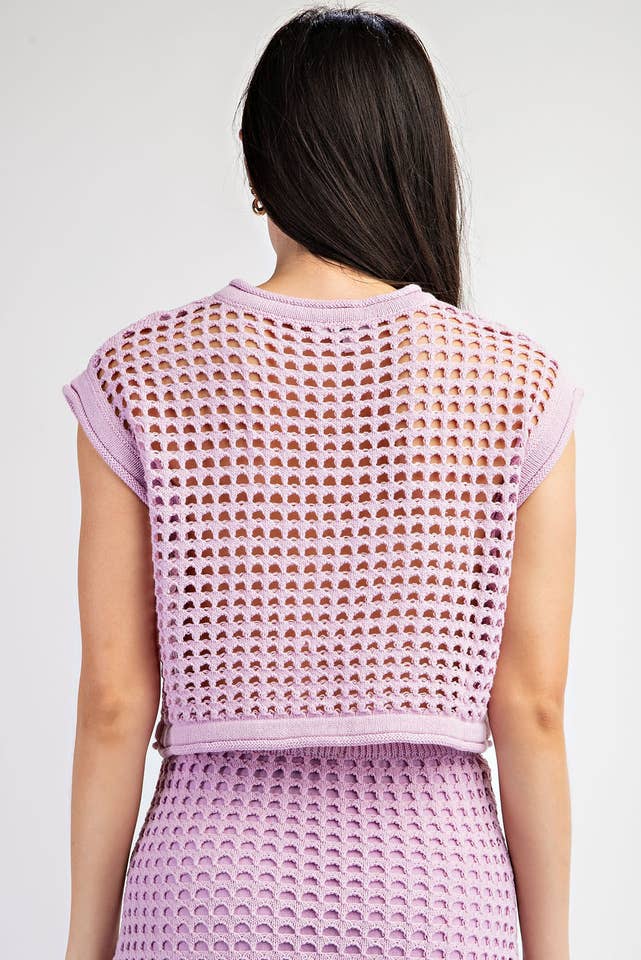 Edit by Nine - Wholesale Top & Skirt Set - Women's - Ts2343 Sleeveless Weaved Knitted Top26