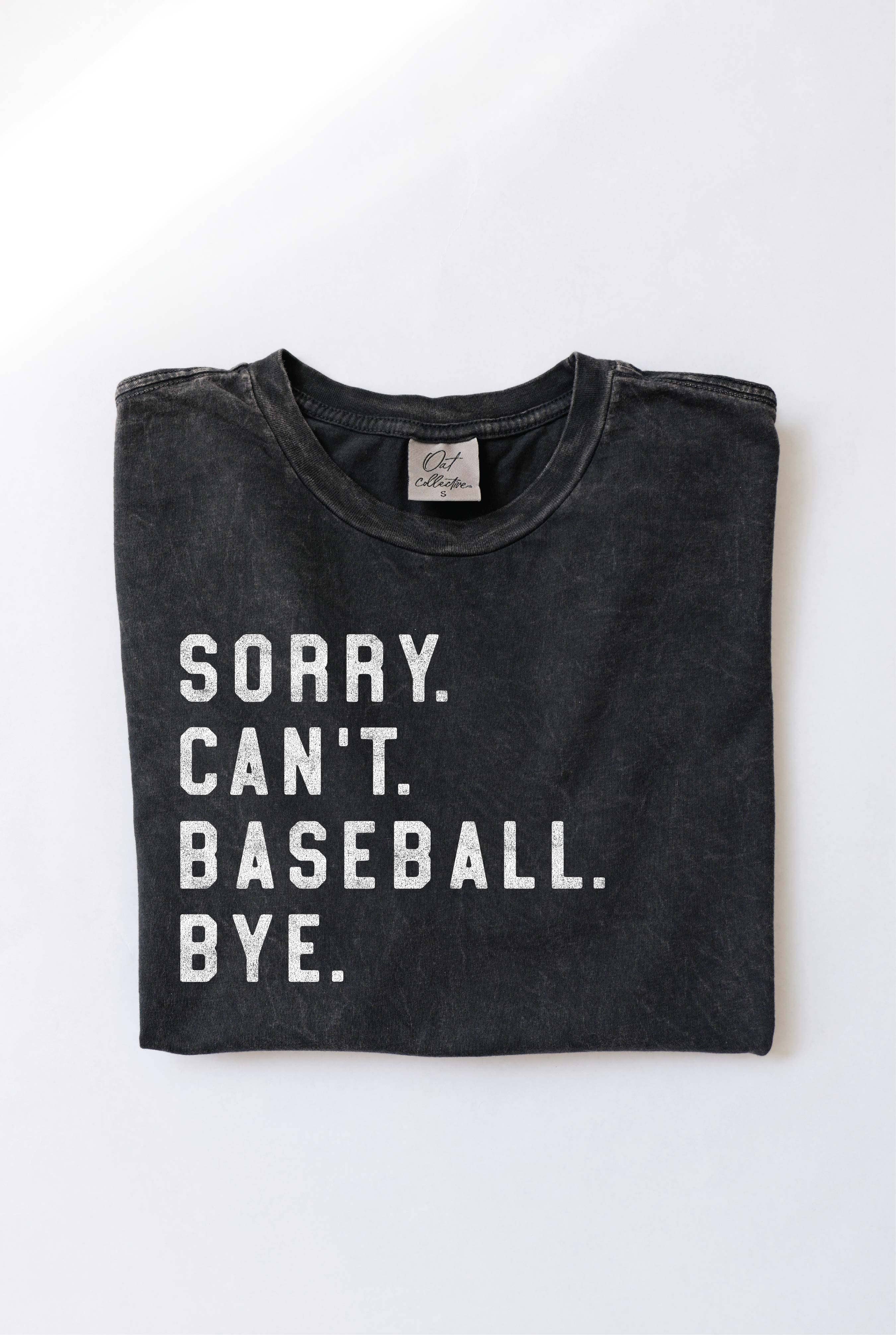 OAT COLLECTIVE - Wholesale T-shirt met print - Dames - SORRY. KAN NIET. HONKBAL. DOEI. Mineral Washed top met print8