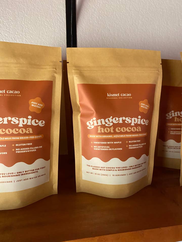 Gingerspice Hot Cocoa for wholesale by Kismet Cacao