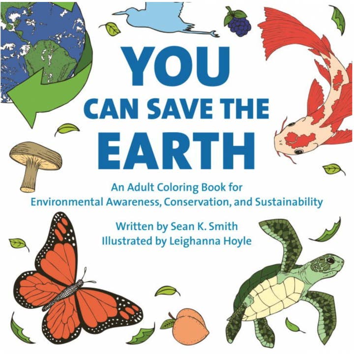 You Can Save the Earth Adult Coloring Book for wholesale by Microcosm Publishing & Distribution