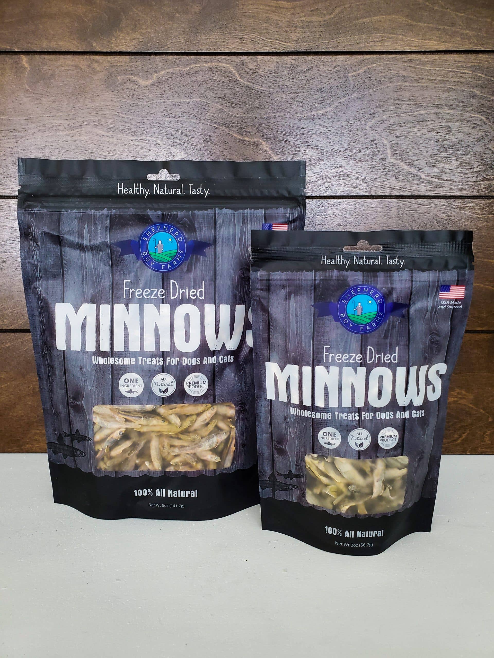 Shepherd Boy Farms - Wholesale Pet Treats - Dog - Freeze Dried Minnow Treats2