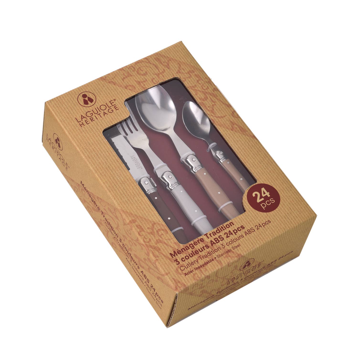 Laguiole - Wholesale Assorted Cutlery Set - Laguiole Heritage 24-Piece Cutlery Set1