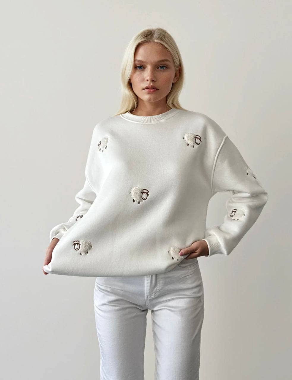 Anaz - Wholesale Sweatshirt - Women's - Sheep Sweatshirts0