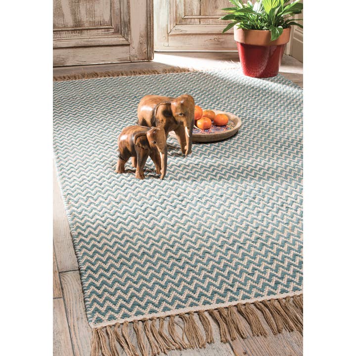 Namaste - Wholesale Area Rug - Zigzag Weave Cotton Handloom Rug 120 X 180cm