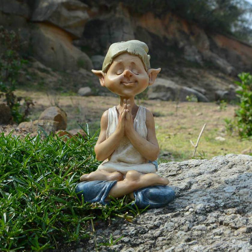 Top Land Trading - Wholesale Outdoor Ornament/Decor - Garden Pixie Meditating0