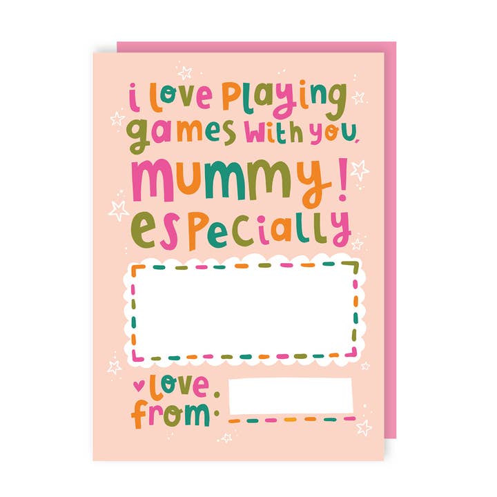Love Playing With You Mother's Day Card for wholesale by Lucy Maggie Designs