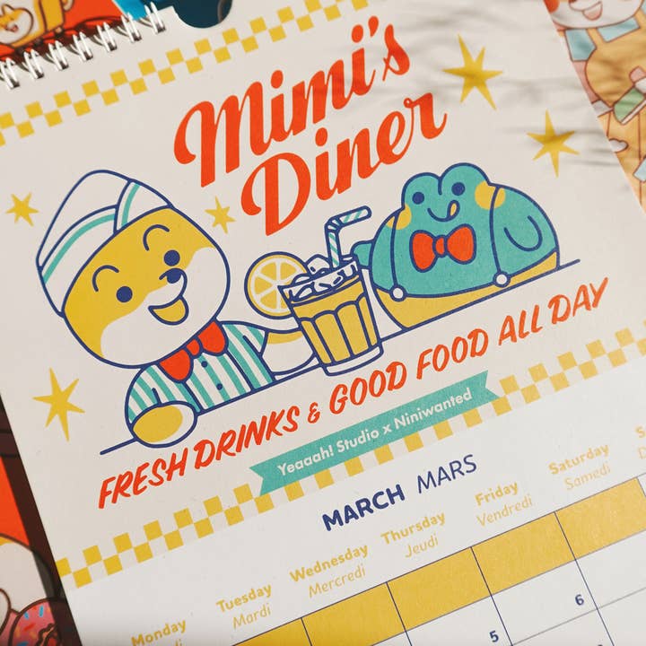 Yeaaah! Studio - Wholesale Calendar - 2026 calendar illustrated by Yeaaah! Studio & Niniwanted17