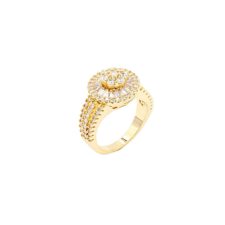 Shopping2help – wholesale Ring med flera stenar – CZ förskönat rund ring