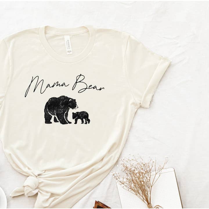 OAT COLLECTIVE - Wholesale Screen Printed T-Shirt - Women's - MAMA BEAR Graphic T-Shirt
