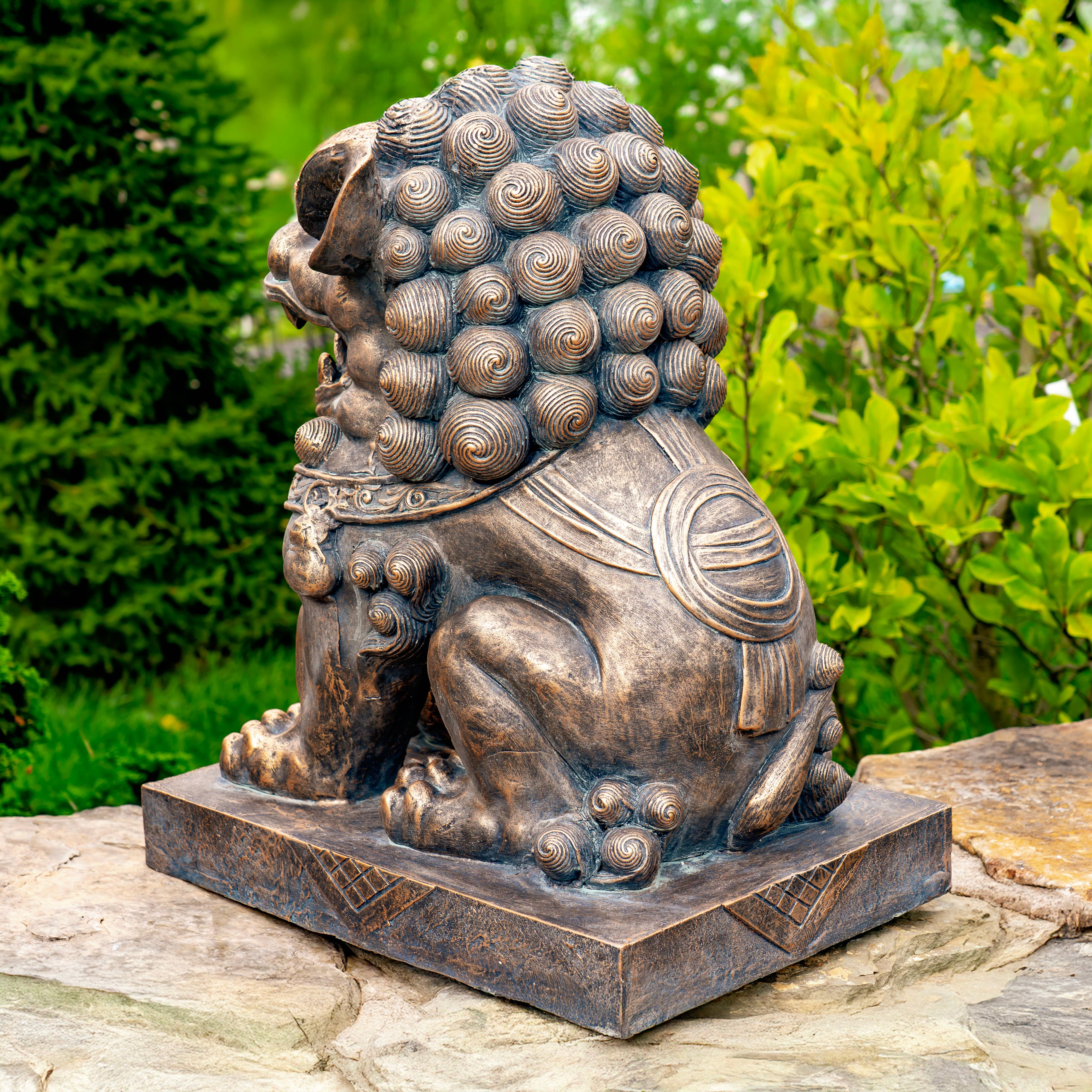 Zaer Ltd. International - Wholesale Sculpture - Magnesium Foo Dog Statues "Gan & An" 2PC/Set- Options8
