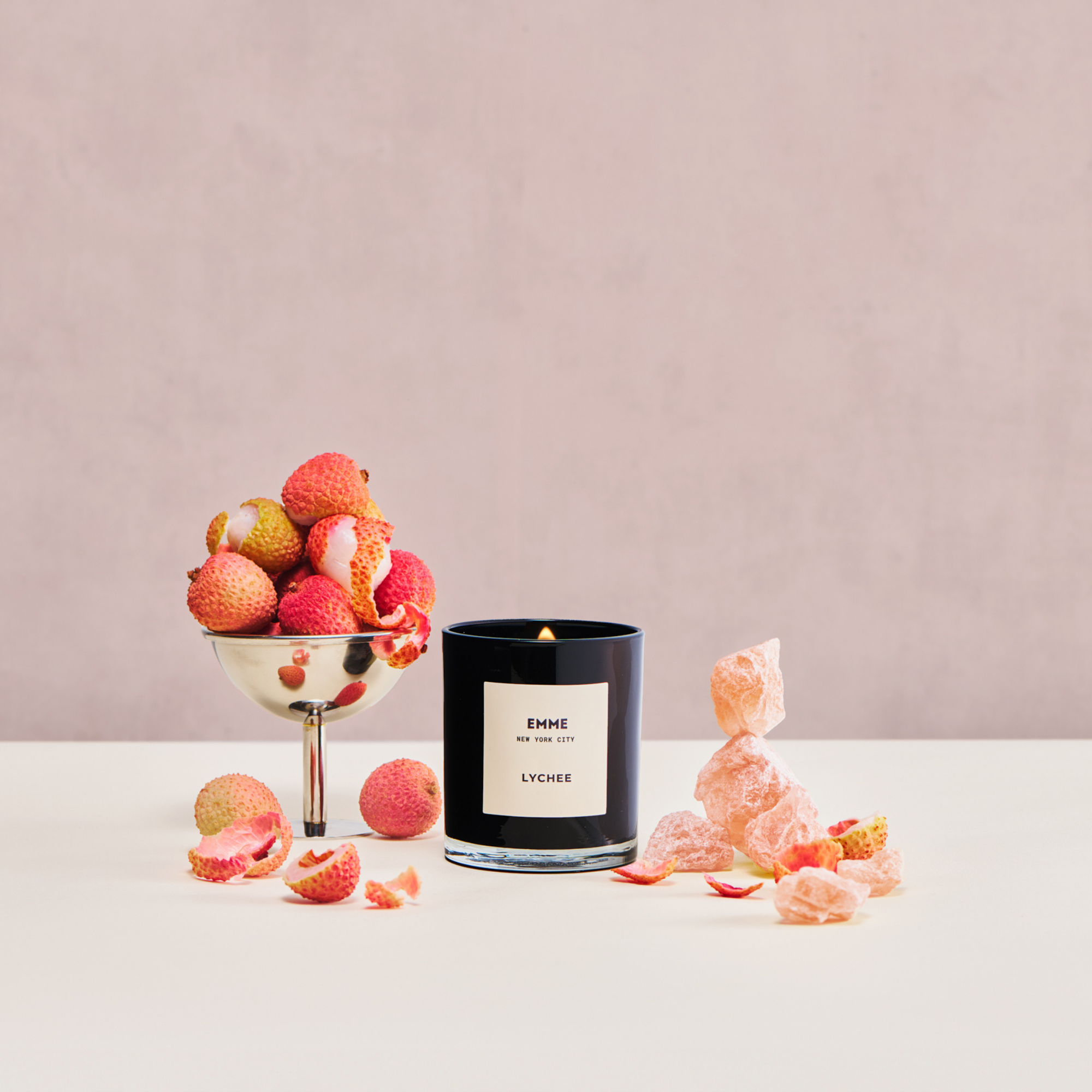 EMME nyc - Wholesale Jar/Filled Candle - Lychee – Candle Jar, 10 oz3