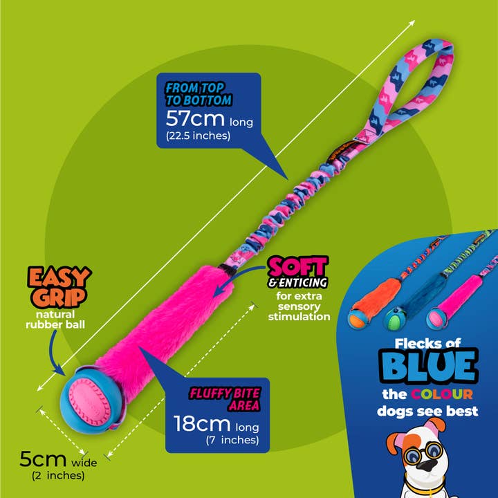 Tug-E-Nuff - Wholesale Pet Rope Toy - Dog - Fauxtastic PowerBall Bungee | Strong Dog Toys | Tug-E-Nuff