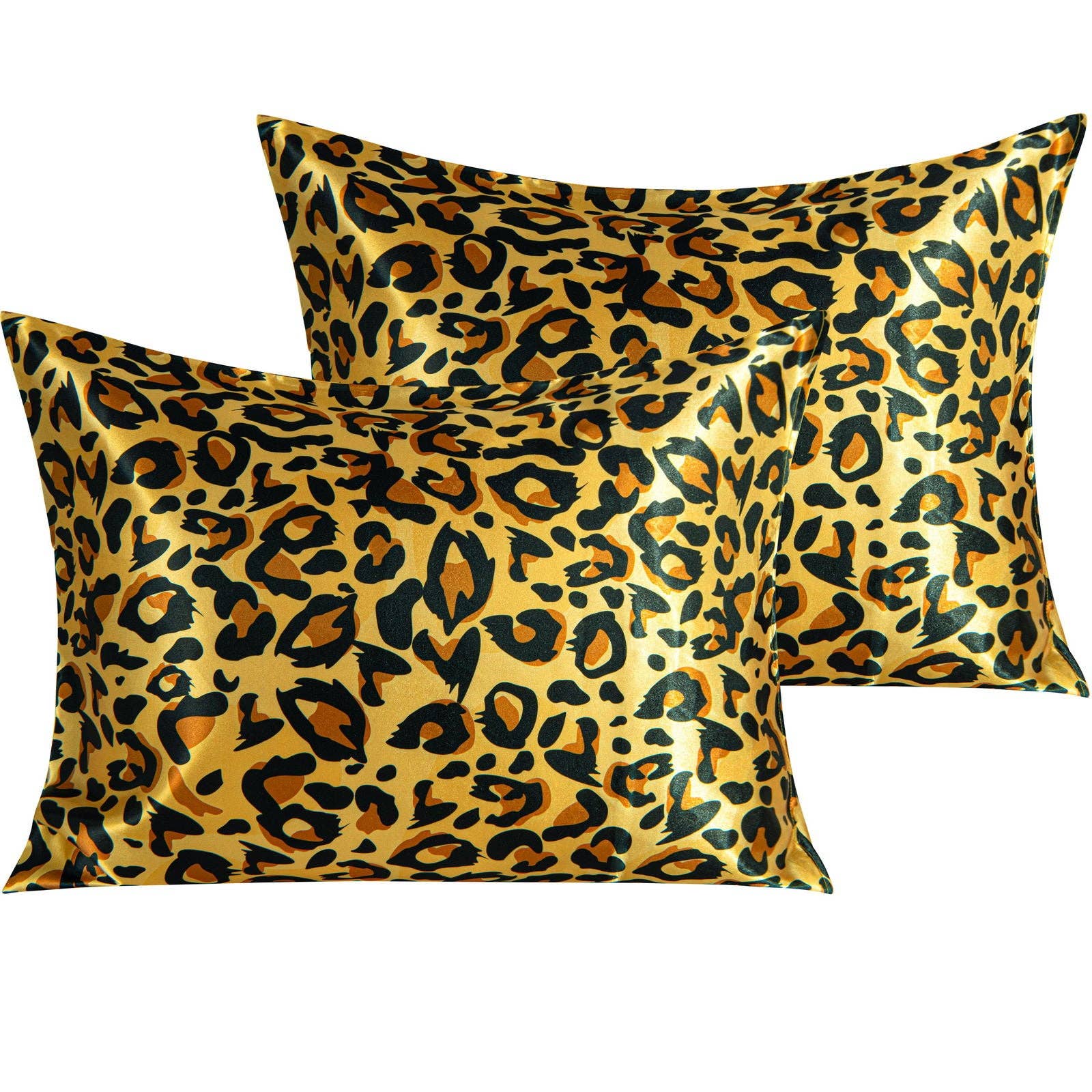 Bay & Loom - Wholesale Bedding Pillowcase/Sham - 2 Pack Silk Satin Pillowcases with Envelope Closure0