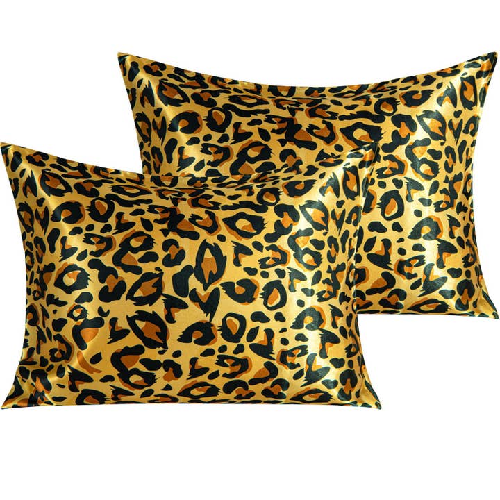 Bay & Loom - Wholesale Bedding Pillowcase/Sham - 2 Pack Silk Satin Pillowcases with Envelope Closure