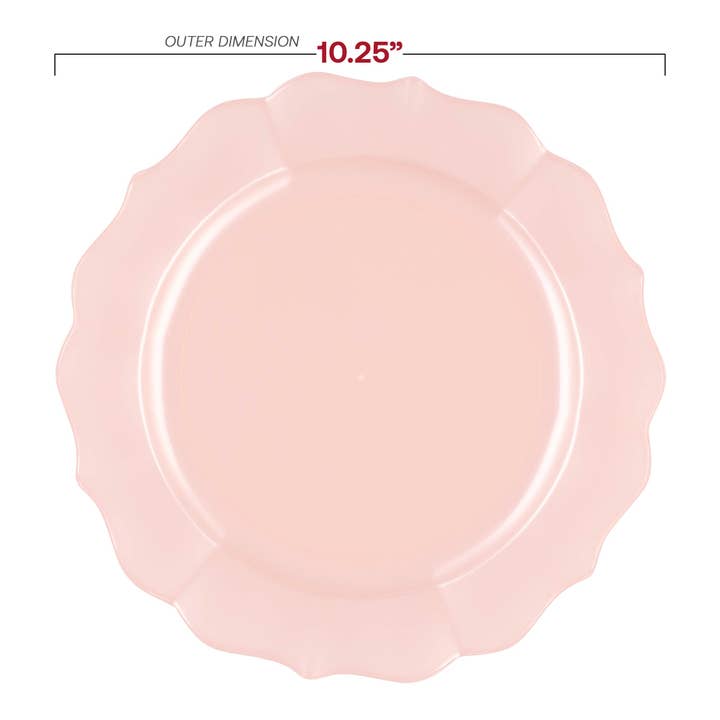 Smarty had a Party - Wholesale Dinnerware Set - Pearl Pink Round Lotus Dinnerware Value Set - 20 Sets2