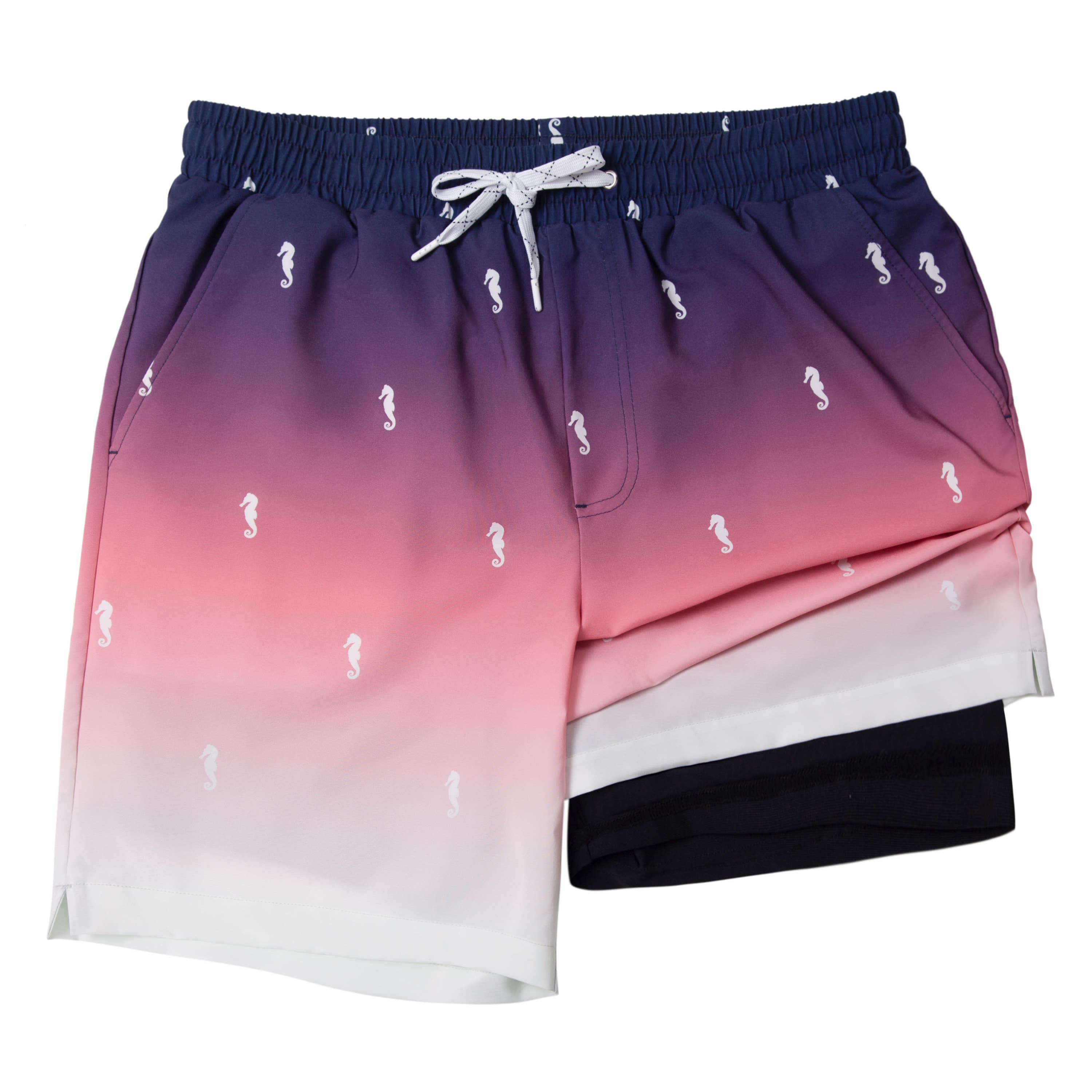 Rokka & Rolla - Wholesale Swim Shorts - Men's - Men's 7'' Stretch Swim Short with Compression Liner Swimwear12