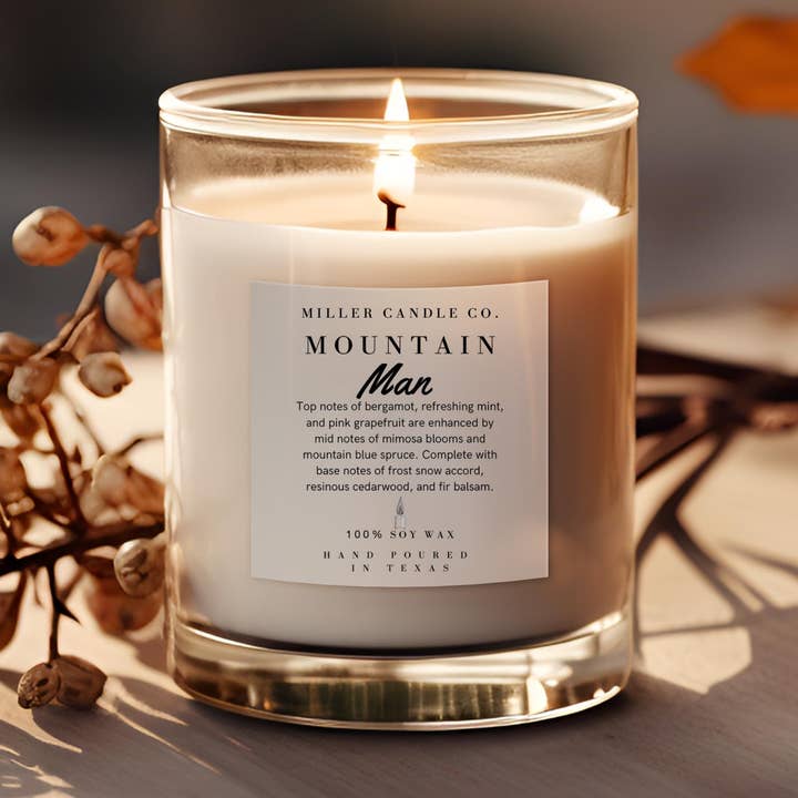 Mountain Man Candle for wholesale by Miller Candle Co.