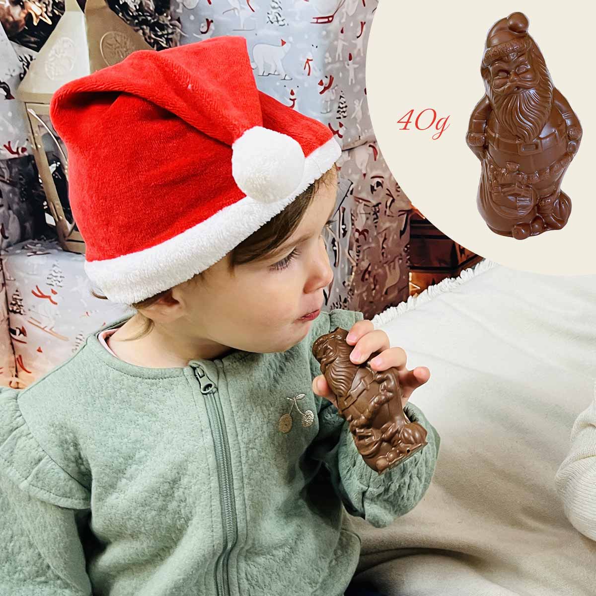 CHOCODIC - Vente Boîtes de chocolats - Père noël en chocolat | moulage de noël | Chocolat de Noel1
