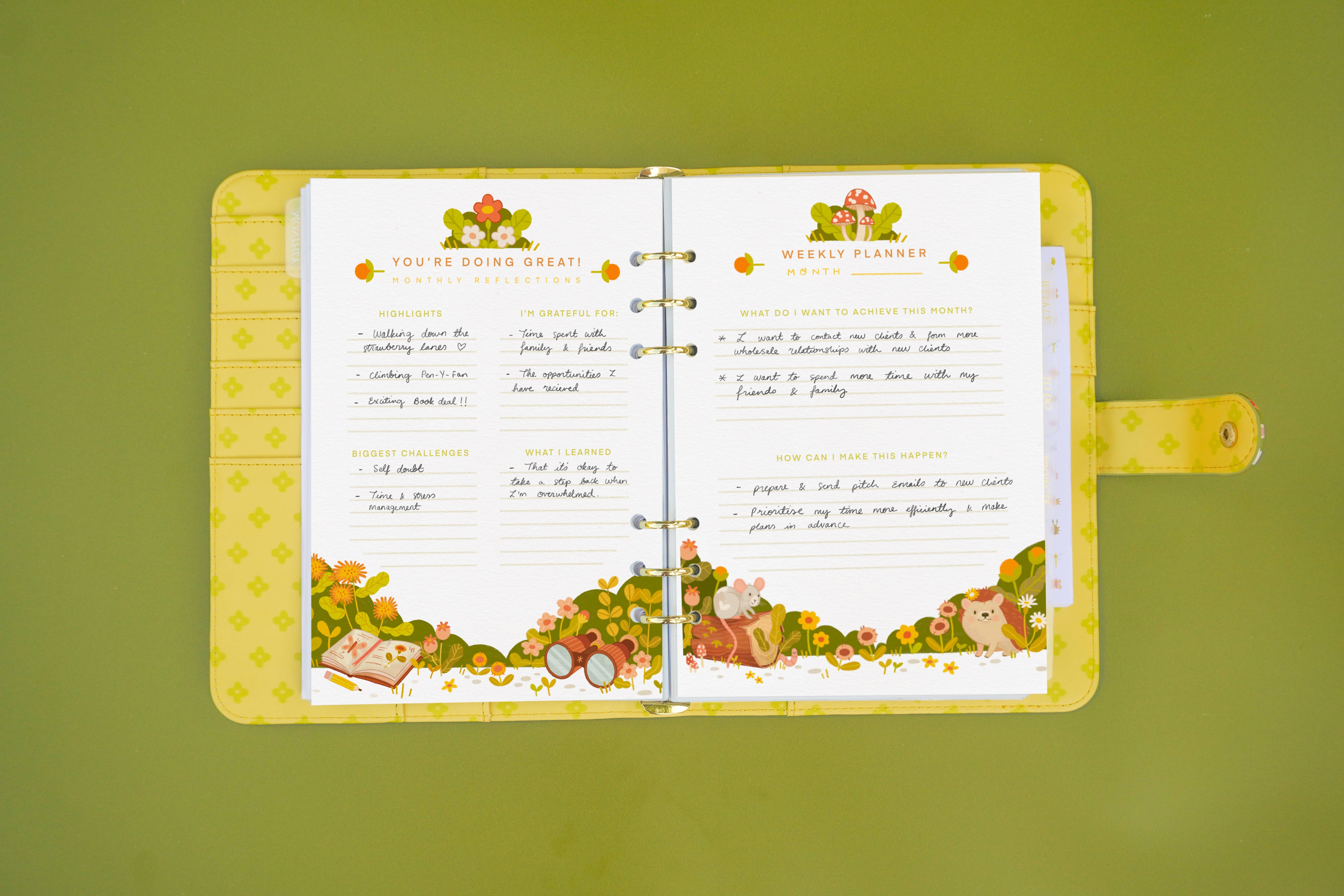 Ocean Hughes - Wholesale Planner - A5 Monthly & Weekly Planner Inserts6